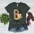 P Is For Pre K Teacher Leopard First Day Of School For Men Women Girls Kids Women's Heather T-Shirt Heather Forest