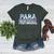 Paraprofessional Groovy Back To School Cute Teachers Women Women's Heather T-Shirt Heather Forest Paraprofessional Groovy Back To School Cute Teachers Women Women's Heather T-Shirt Heather Forest
