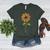 Paraprofessional Para Sunflower Teacher Back To School Women's Heather T-Shirt Heather Forest Paraprofessional Para Sunflower Teacher Back To School Women's Heather T-Shirt Heather Forest