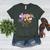 PE Teacher Coach Coquette Ghost Halloween Physical Education Women's Heather T-Shirt Heather Forest