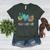 Peace Love Art Painting Palette Art Teacher Women's Heather T-Shirt Heather Forest Peace Love Art Painting Palette Art Teacher Women's Heather T-Shirt Heather Forest