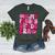 Pink Fourth Grade Era 4th Back To School Grade Teacher Women's Heather T-Shirt Heather Forest Pink Fourth Grade Era 4th Back To School Grade Teacher Women's Heather T-Shirt Heather Forest