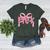 Preppy Pre k Back To School Pre-k Teachers Girls Cute Bow Women's Heather T-Shirt Heather Forest Preppy Pre k Back To School Pre-k Teachers Girls Cute Bow Women's Heather T-Shirt Heather Forest