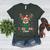 Preschool Crew Xmas Reindeer Teacher Student Christmas Women's Heather T-Shirt Heather Forest