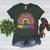 Preschool Rainbow Girls Boys Kids Teacher Back To School Women's Heather T-Shirt Heather Forest