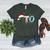 PTO Santa Hat Reindeer Parent Teacher Organization Christmas Women's Heather T-Shirt Heather Forest
