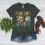 Readers Are Leaders Reading Book Lover Teacher Women Men Kid Women's Heather T-Shirt Heather Forest