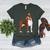 Red Boston Terrier Dog Women's Heather T-Shirt Heather Forest