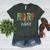 Retro Field Trip Vibes Vintage Field Trip Vibes Teacher Kids Women's Heather T-Shirt Heather Forest