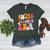 Retro Groovy In My Teaching Era Best Teacher Appreciation Women's Heather T-Shirt Heather Forest