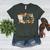 Retro Grovvy Coffee Teach Repeat Teacher Women's Heather T-Shirt Heather Forest Retro Grovvy Coffee Teach Repeat Teacher Women's Heather T-Shirt Heather Forest