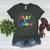 Retro Play Is Learning Teacher Back To School Women's Heather T-Shirt Heather Forest