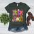 Retro Trick Or Teach Leopard Ghost Halloween Spooky Teacher Women's Heather T-Shirt Heather Forest Retro Trick Or Teach Leopard Ghost Halloween Spooky Teacher Women's Heather T-Shirt Heather Forest