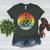Retro Vintage Paint Palette Costume Artist Art Teacher Men Women Women's Heather T-Shirt Heather Forest