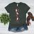 Santa Yoga Poses For Yogi Teacher Christmas Yoga Poses Women's Heather T-Shirt Heather Forest