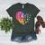 Sign Language Heart ASL For Deaf Teacher Women's Heather T-Shirt Heather Forest Sign Language Heart ASL For Deaf Teacher Women's Heather T-Shirt Heather Forest