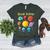 Solar System Cute Face Planets Space Science Teacher School Women's Heather T-Shirt Heather Forest