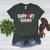 Support Squad Cute Heart Supportive Teacher Team Member Women's Heather T-Shirt Heather Forest