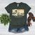 Surfing Boston Terrier Kanagawa Wave Japanese Dog For Men Women Kids Women's Heather T-Shirt Heather Forest