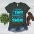 Swimming Teacher I Teach Tiny Humans To Swim Swim Instructor Women's Heather T-Shirt Heather Forest