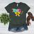 Teach Coquette Bow Teacher Back To School Happy First Day Women's Heather T-Shirt Heather Forest
