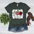 Teach Love Inspire Pre-k Teacher Apple Leopard Red Plain Women's Heather T-Shirt Heather Forest