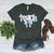 Teach Teacher Coquette Bow Pencil Back To School First Day Women's Heather T-Shirt Heather Forest Teach Teacher Coquette Bow Pencil Back To School First Day Women's Heather T-Shirt Heather Forest
