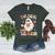 Teacher Halloween Trick Or Teach Floral Ghost Women's Heather T-Shirt Heather Forest Teacher Halloween Trick Or Teach Floral Ghost Women's Heather T-Shirt Heather Forest