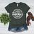 Teacher Thankful Blessed & Kind Of A Mess Hearts Cute Women's Heather T-Shirt Heather Forest