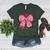 Teaching Is A Work Of Heart Pencil Bow Teacher Valentine Women's Heather T-Shirt Heather Forest Teaching Is A Work Of Heart Pencil Bow Teacher Valentine Women's Heather T-Shirt Heather Forest
