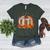 Thanksgiving Book Pumpkin Reading Teachers Fall Lovers Boys Women's Heather T-Shirt Heather Forest