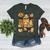 Thanksgiving One Thankful Art Teacher Fall Groovy Men Women Women's Heather T-Shirt Heather Forest