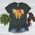 Thanksgiving Teacher Pencil Bow One Thankful Teacher Fall Women's Heather T-Shirt Heather Forest