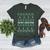 Ugly Sweater Boston Terrier Dog Christmas Dog Lover Xmas Men Women Kids Women's Heather T-Shirt Heather Forest