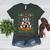 Ugly Sweater Christmas Tree Boston Terrier Dog Xmas Pajama Women's Heather T-Shirt Heather Forest