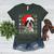 Ugly Xmas Sweater Santa Boston Terrier Dog Christmas For Men Women Kids Women's Heather T-Shirt Heather Forest