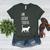 Un Deux Trois Cat Shirt French Teacher Women's Heather T-Shirt Heather Forest Un Deux Trois Cat Shirt French Teacher Women's Heather T-Shirt Heather Forest