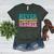 Never Underestimate A Public School Teacher Groovy Women Women's Heather T-Shirt Heather Forest