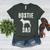 Vintage Boston Terrier Dad Dog Daddy Bostie Father Women's Heather T-Shirt Heather Forest