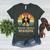 Vintage Boston Terrier Grandpa Dog Lovers Father's Day Women's Heather T-Shirt Heather Forest