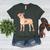 Vintage Floral Boston Terrier For Dog Lover Women's Heather T-Shirt Heather Forest
