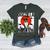 Vintage Japanese Dogzilla Boston Terrier Women's Heather T-Shirt Heather Forest