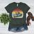 Vintage Retro The Pool Boy Women's Heather T-Shirt Heather Forest