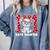 100 Days Smarter 101st Day School Dalmatian Dog Teacher Kids Comfort Colors Sweatshirt Blue Jean