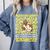 100th Day Of School Teacher Monkey Pun Banana For Men Women Girls Kids Comfort Colors Sweatshirt Blue Jean