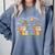 2nd Second Grade Teacher Appreciation Teaching Wildflowers Comfort Colors Sweatshirt Blue Jean
