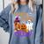 4th Grade Boo Crew Teacher Student Halloween Costume Comfort Colors Sweatshirt Blue Jean