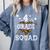 4th Grade Squad Star Team Leopard Teacher Crew Student Men Women Girls Kids Comfort Colors Sweatshirt Blue Jean