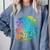 67 Meme PEMDAS Elementary Math Teacher Six Seven Comfort Colors Sweatshirt Blue Jean