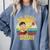 67 Meme Six Seven Bruh Retro Dabbing Teacher School Comfort Colors Sweatshirt Blue Jean